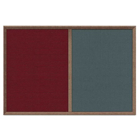 United Visual Products Enclosed Corkboard, 1 Door, 24"x36", 4" Fra, UV3422-GOLD-APRICOT UV3422-GOLD-APRICOT